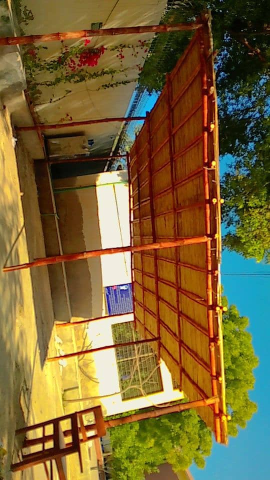 bamboo work/animal shelter/parking shades/wall Partitions/Jaffri shad 5