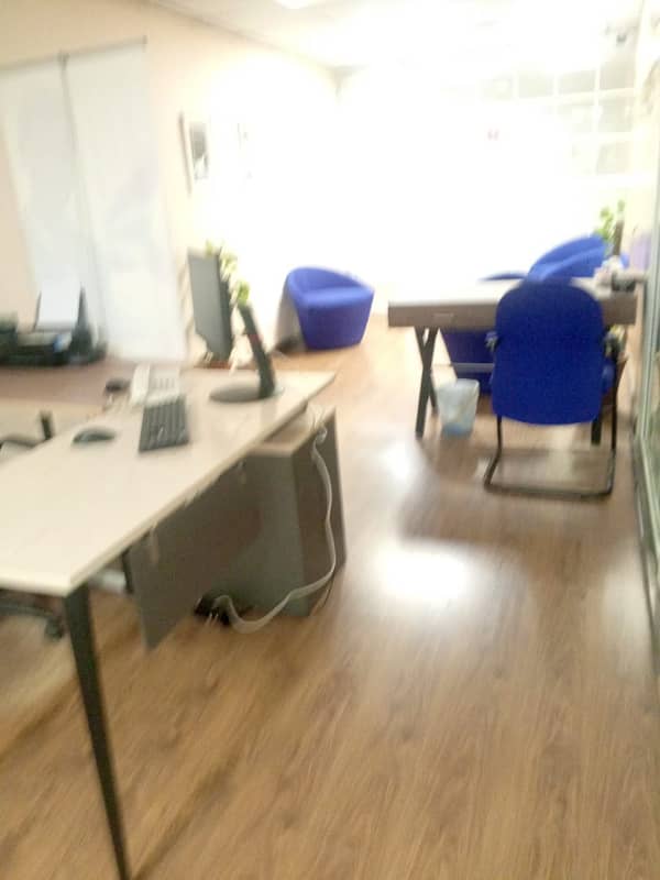 F-7 Markaz Near Jinnah super market. . .  two office available for Rent one is furnished, Rent 450k. . . . .  another one is unfurnished, Rent is 350k. .  same Size. . . 8