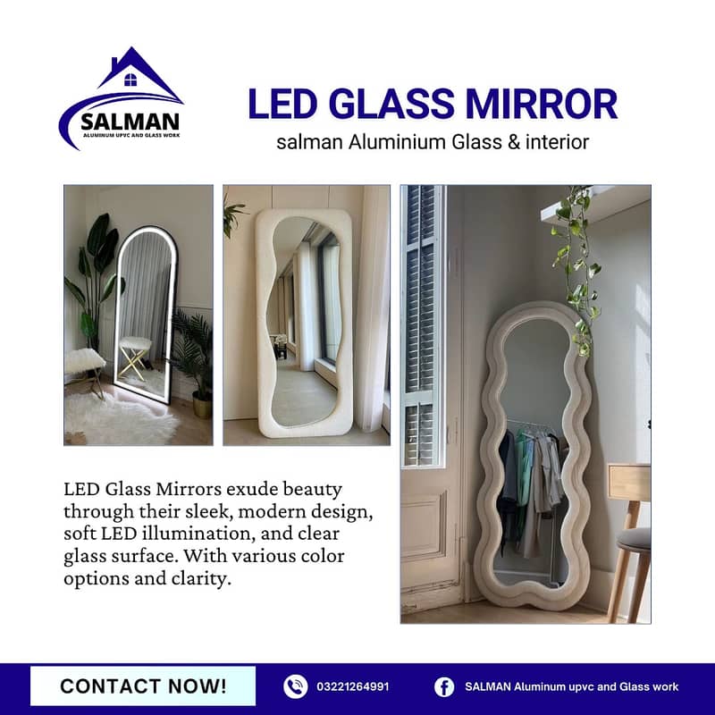 LED Mirror/saloon Vanity Mirror/parlor makeup table with led mirror 0