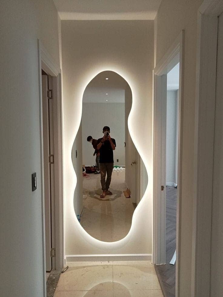 LED Mirror/saloon Vanity Mirror/parlor makeup table with led mirror 2