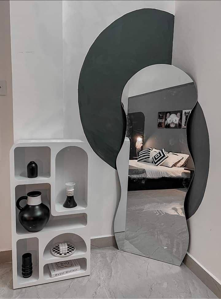 LED Mirror/saloon Vanity Mirror/parlor makeup table with led mirror 8