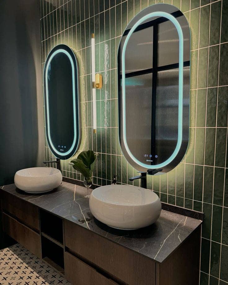 LED Mirror/saloon Vanity Mirror/parlor makeup table with led mirror 10