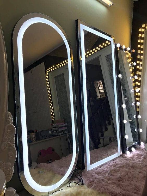 LED Mirror/saloon Vanity Mirror/parlor makeup table with led mirror 12