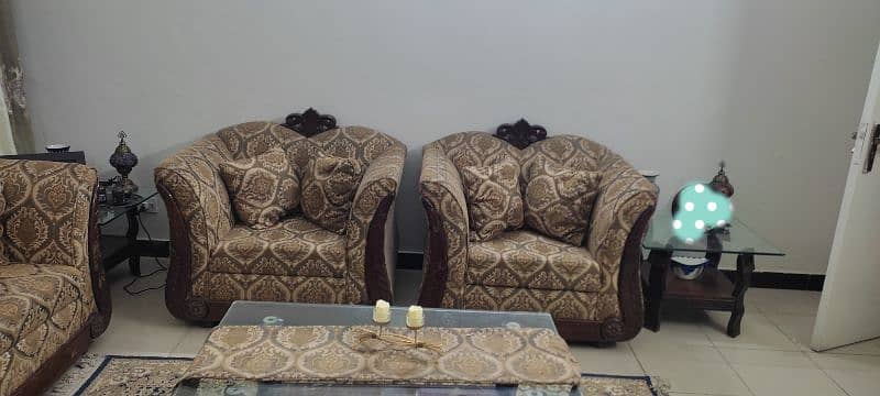5 Seater Sofar Set a/w 2 x stools 1