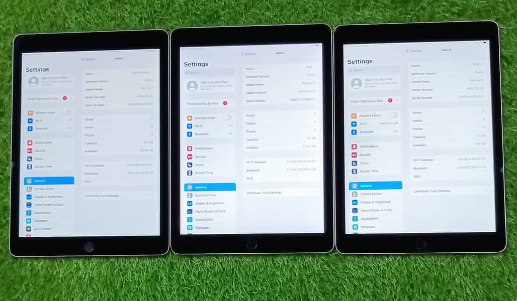 All Ipad / Ipad / Air 2 /16GB, 32GB10/10 with origianal charger 3