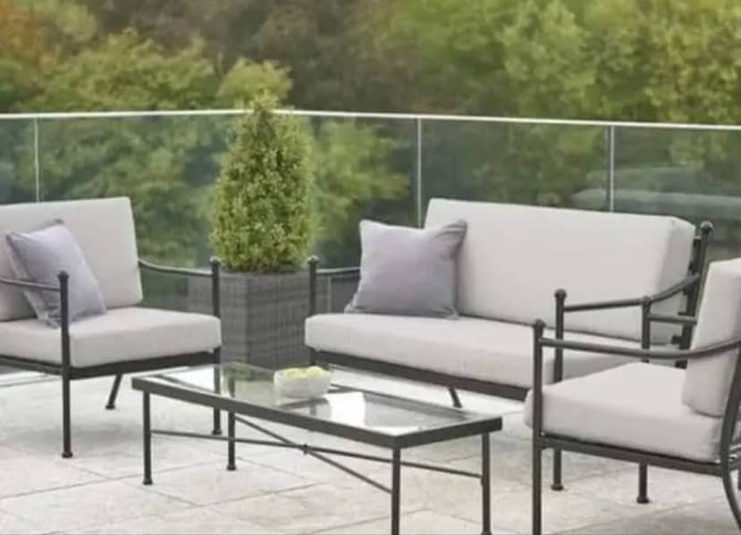 sofa set/iron sofa/4 seater roop sofa set/iron furniture/outdoor chai 2