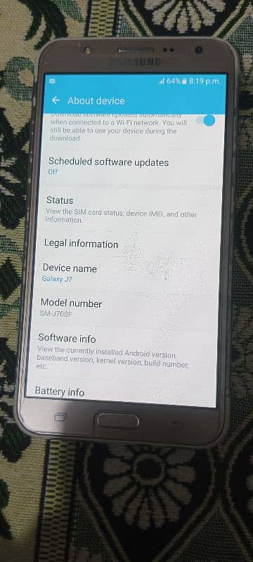 Galaxy J7 for sale chalta ha 1