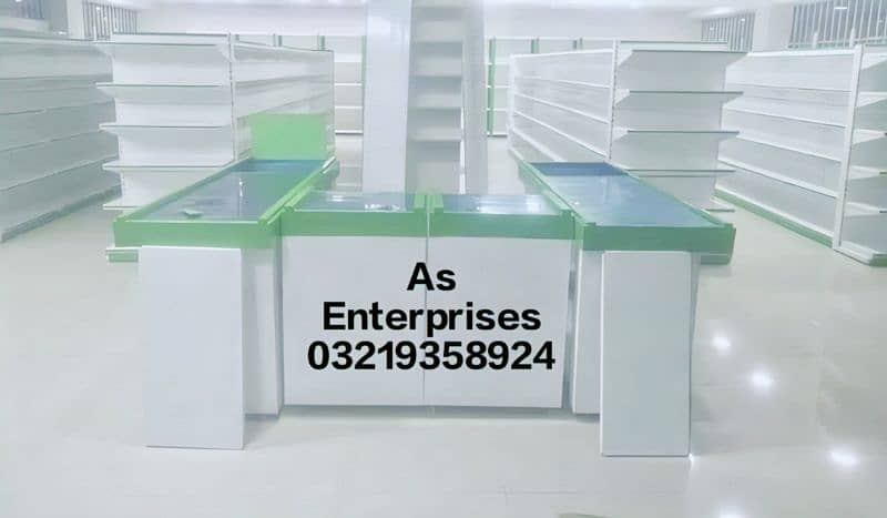 wall racks,center racks,cash counter,shopping trolley,baskits 0