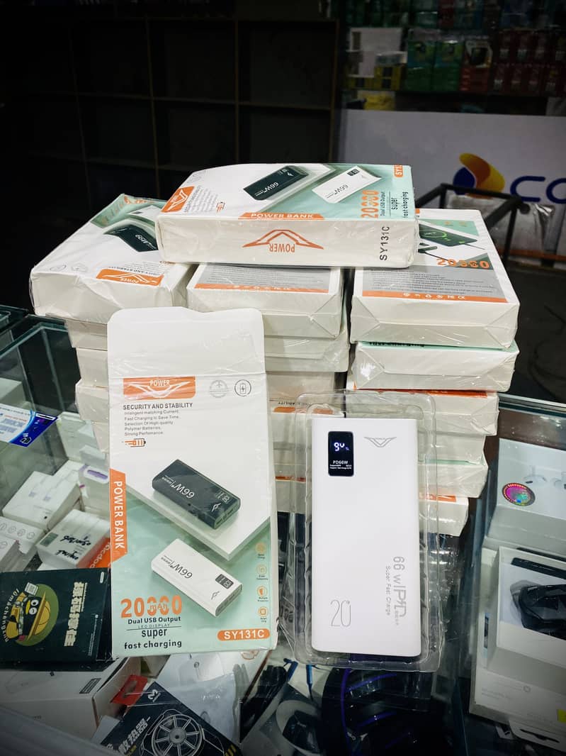 20k mah power bank All model fast option  with display 0