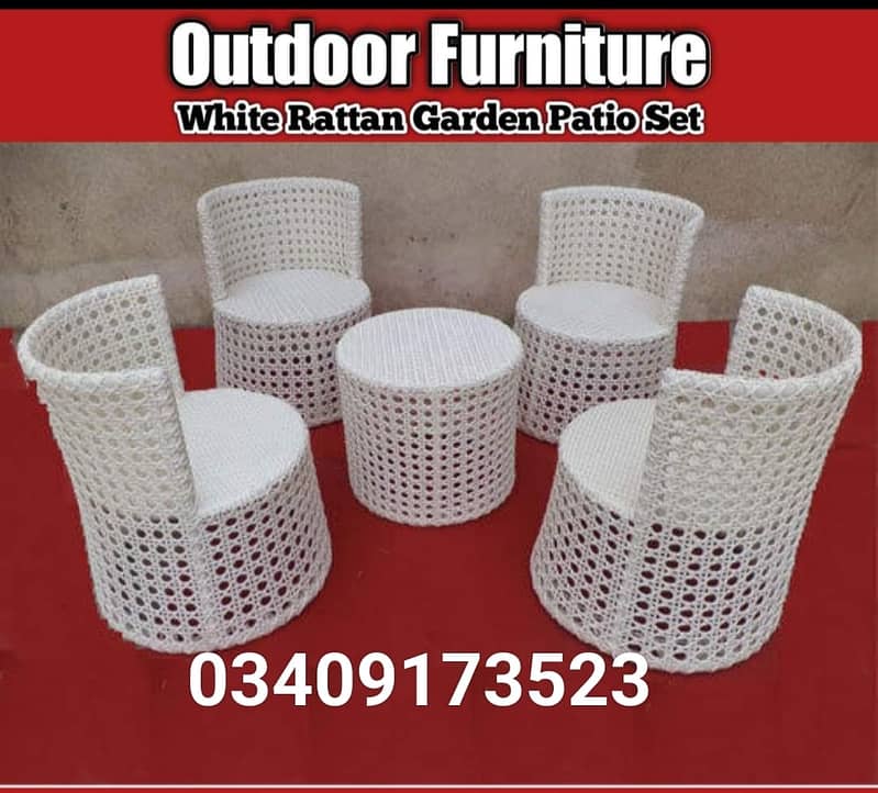 Rattan Sofa Set - Cafe Table & Chair - Outdoor Furniture - UPVC Chair 15