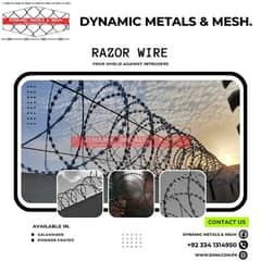 RAZOR WIRE | CHAIN LINK FENCE | BARBED WIRE | ELECTRIC FENCE | MESH