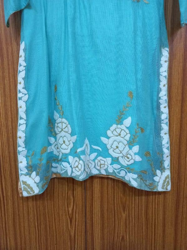 3 piece soft cotton net dress 2
