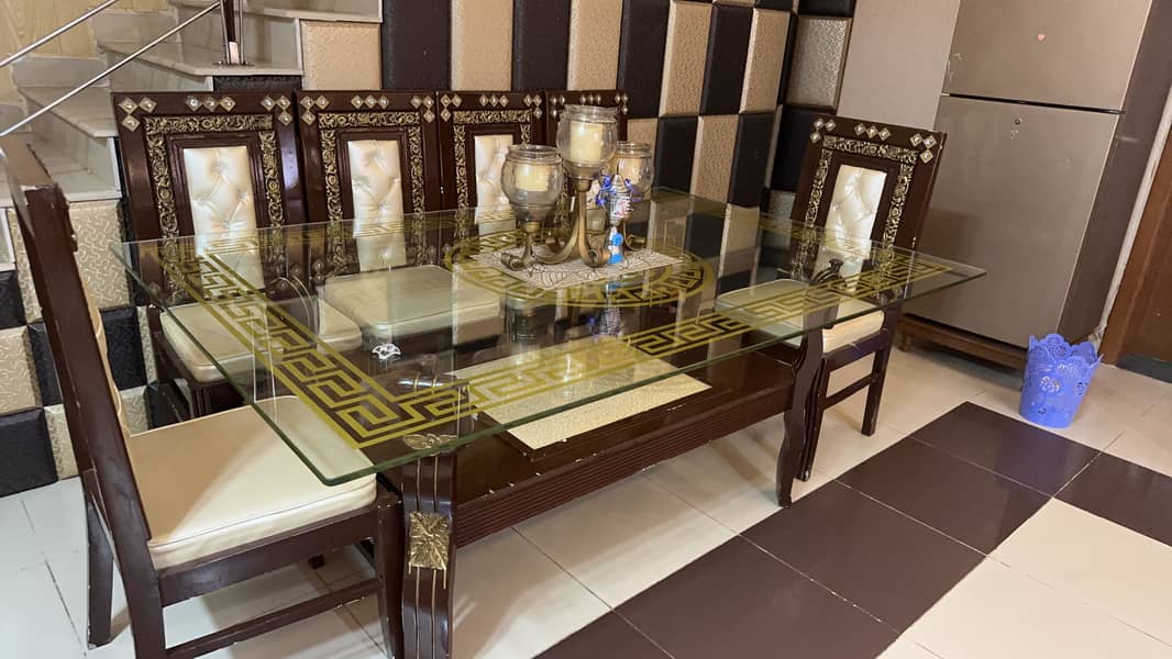 6 chairs dinning table set 1
