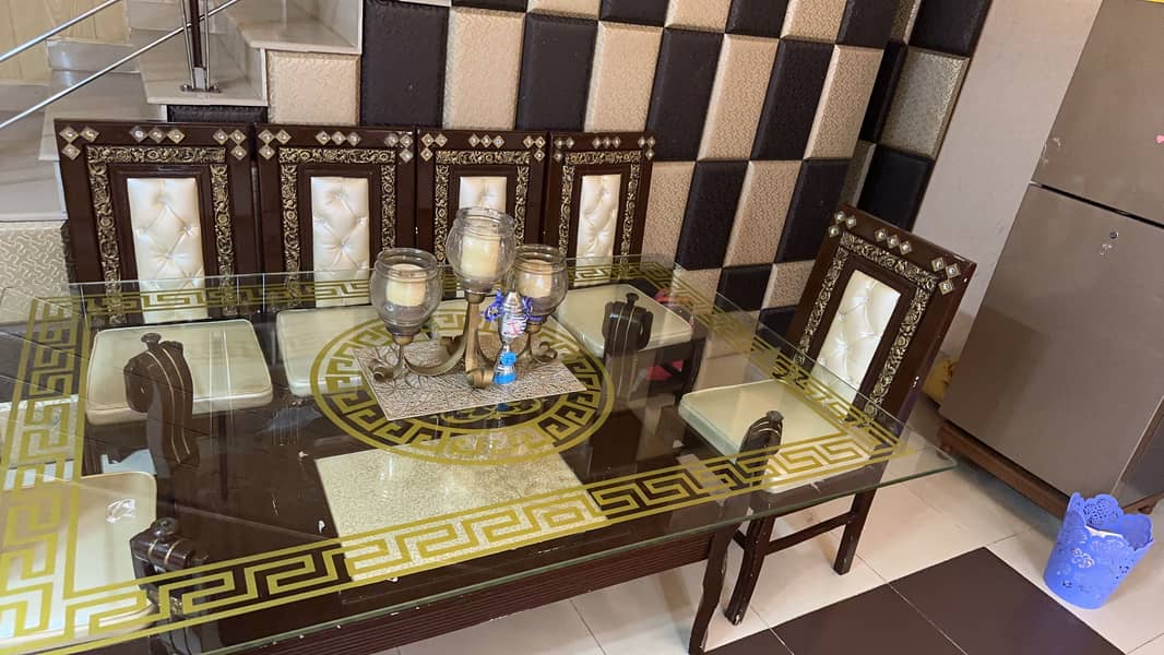 6 chairs dinning table set 2