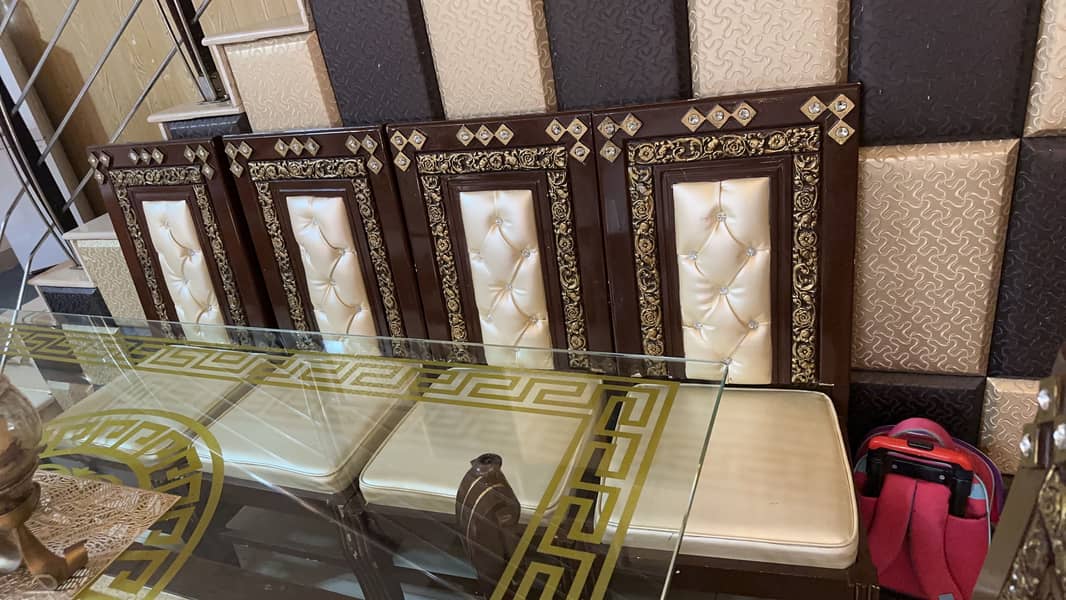 6 chairs dinning table set 3