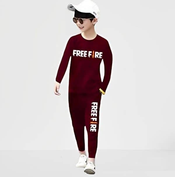2 pcs boys micro printed tracksuit 0