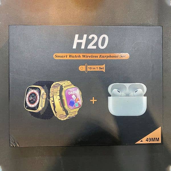 h20 smart watch wireless and with earphones set 2