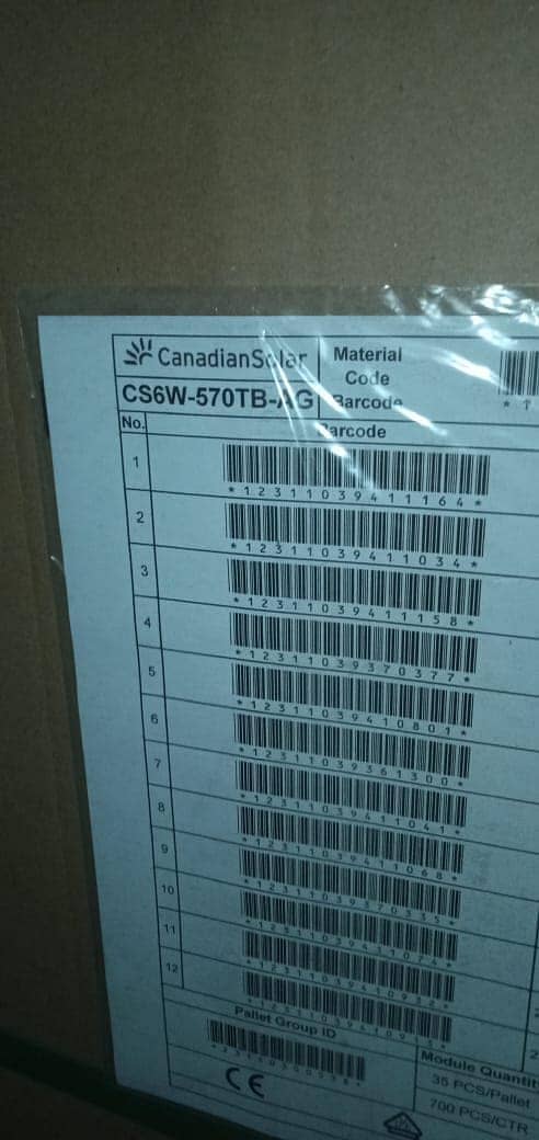 585 Watt Canadian Bi Facial Solar Panel Ex Raiwand Own Import Docs OK 1