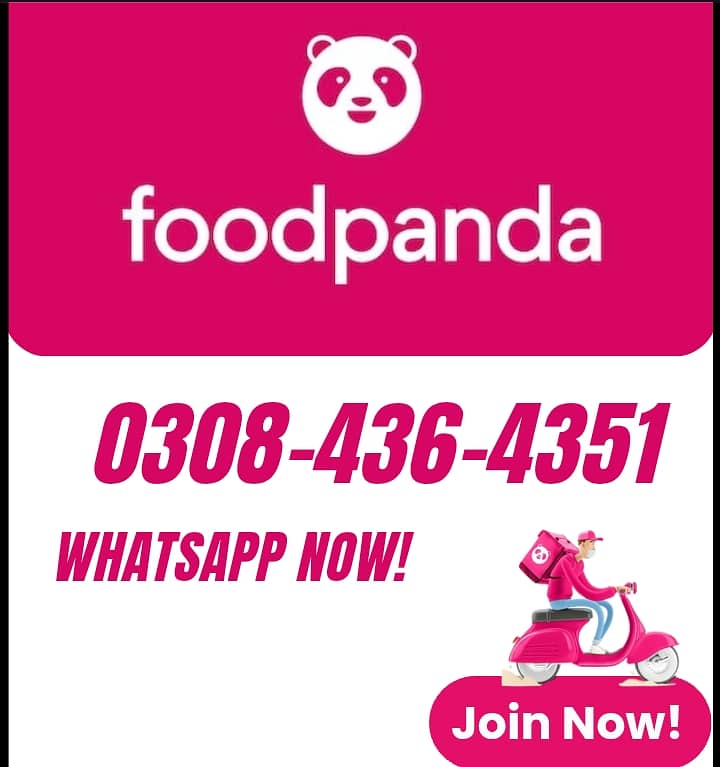 Foodpanda Rider Job available in Lahore 2