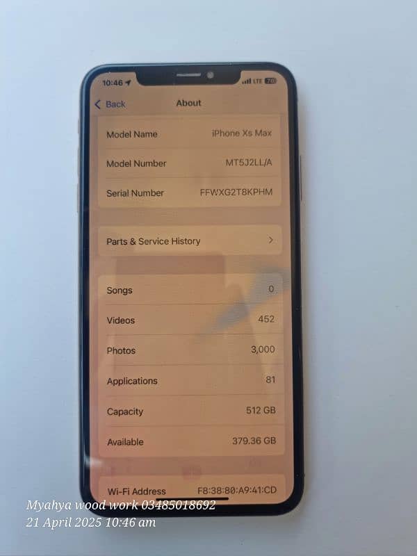 xs max 512 gb  pta approve 3