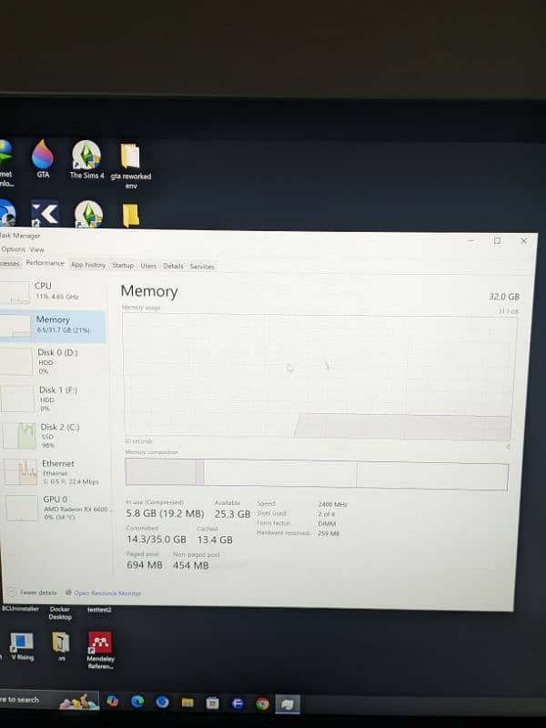 core i7 12700k, amd 6600xt rog strix gpu 8