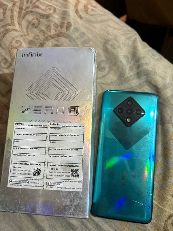 infinix zero 8i  8/128 7