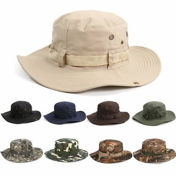 Jungle Hat Hiking Men's Bucket Hats Military Boonie Hat 0