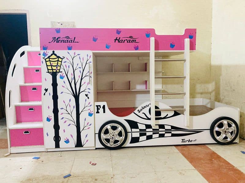 Bunk bed | Kid wooden bunker bed | Baby bed | Double bed | Triple bed 1