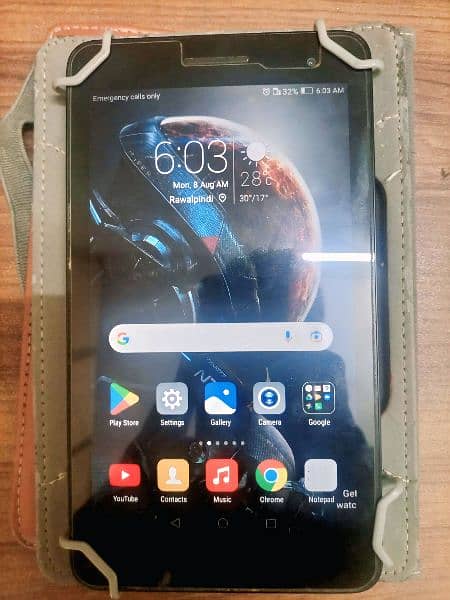 Huawei Slim Tablet With Sim Card Slot + Free Cover and Charging Cable 0