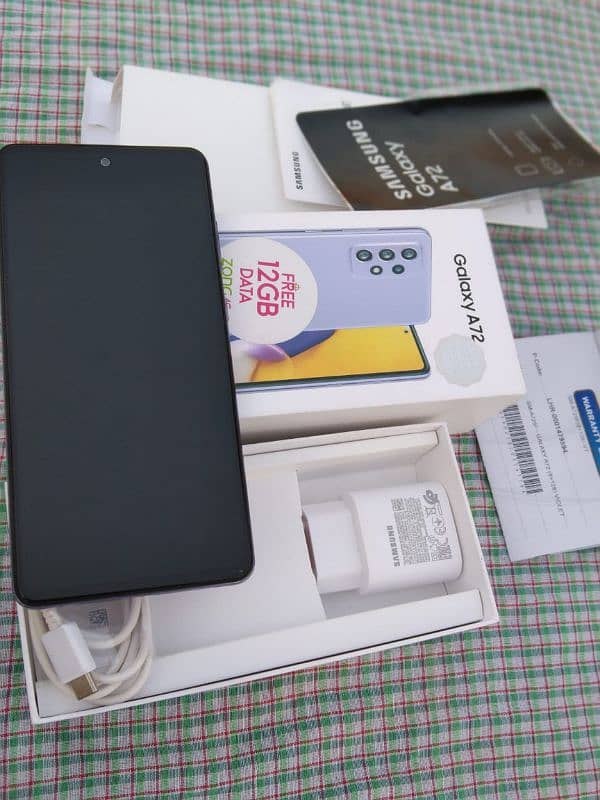 Samsung A72 PTA Approved 03357519076Watsapp 0