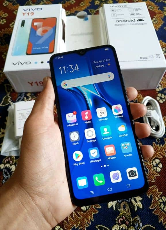 8/256GB, Vivo y19 Complete Box New 1