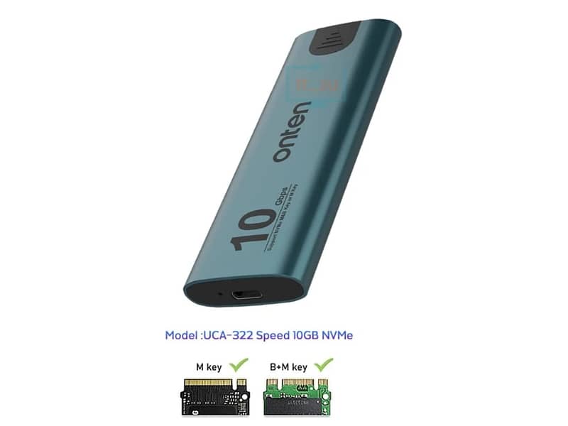 Onten NVME M. 2 SSD Hard Drive Enclosure OTN-UCA322 1