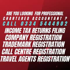 Registration of Companies, Filing of Income Tax Returns, Trademarks