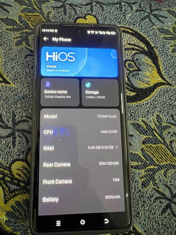 Tecno camon 30S urgent for sale my WhatsApp number 03007138062. . . 9
