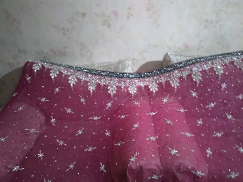 dark pink clor long shirt and lehnga 12