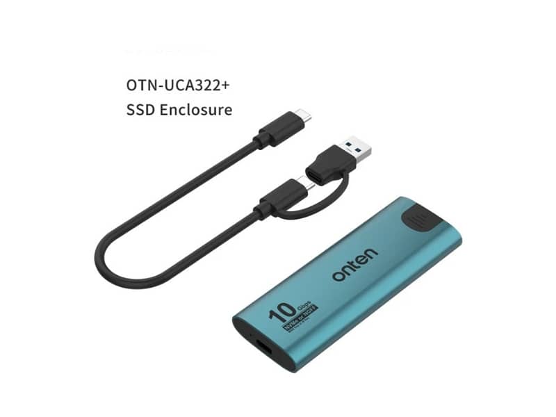 Onten UCA322+ 10Gbps M. 2 M-key NVMe NGFF SSD Enclosure 1