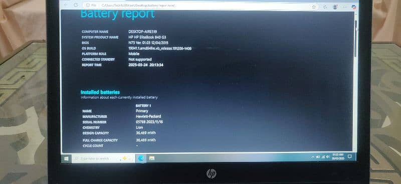 Hp Elitebook i7 6th Generation - Model 840 G3 all ok 9