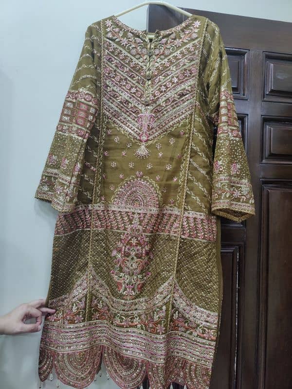 organza shirt net dupta jamawar trouser 2