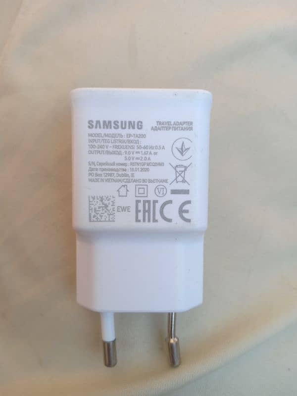 Samsung A52a51 a72 viv infinix Huawei iPhone original box wale charger 6