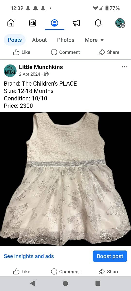 pre loved dresses / kids clothes / baby dresses / clothes /  frocks 0