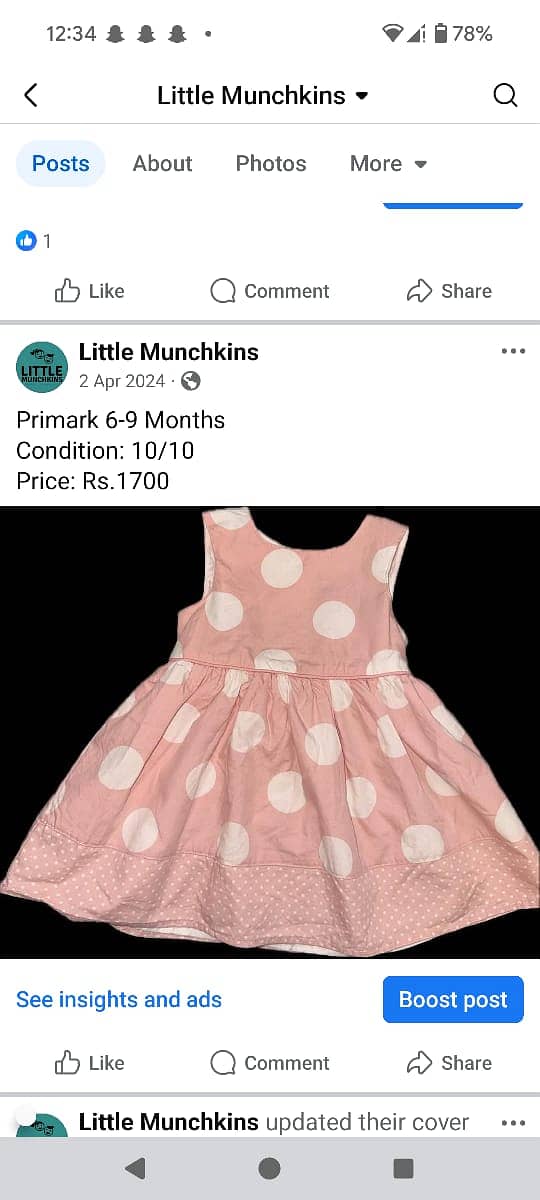 pre loved dresses / kids clothes / baby dresses / clothes /  frocks 17