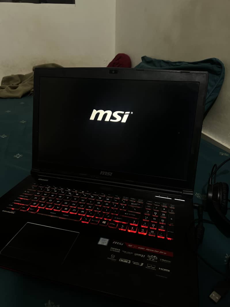 MSI Gaming Laptop – Intel Core i7, 16GB RAM, NVIDIA GTX 960M 1