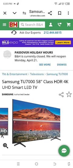 samsang 4k HDR samat tu7000