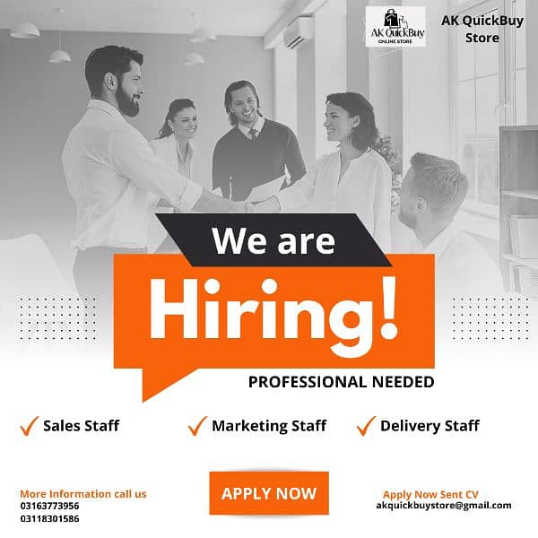 We Are Hiring Sales Staff (Full Time, Part Time) Work 0