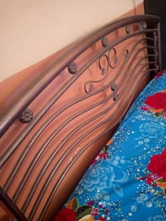 iron bed with spring mattress