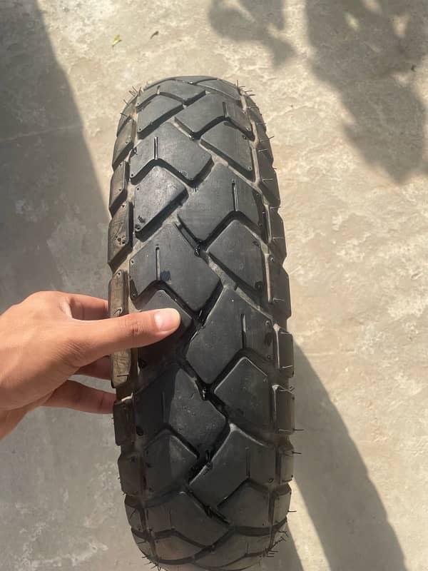 Slightly Used Ralco Tubeless Tyre 130/17-17 ( Made In India ) 0