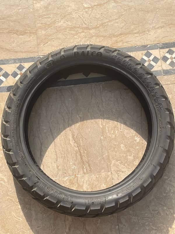 Slightly Used Ralco Tubeless Tyre 130/17-17 ( Made In India ) 1