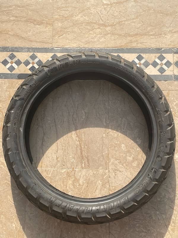 Slightly Used Ralco Tubeless Tyre 130/17-17 ( Made In India ) 2