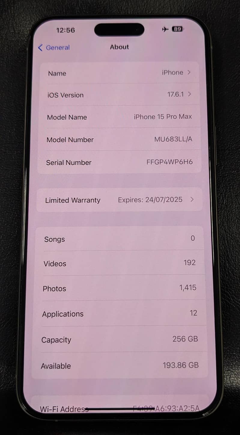 iphone 15 Pro Max jv / 256gb / Battery 100% 5