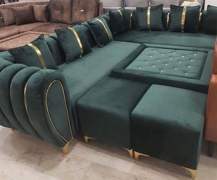 sofa set | L shape sofa | Wooden sofa | Velvet sofa | Luxury sofa 13